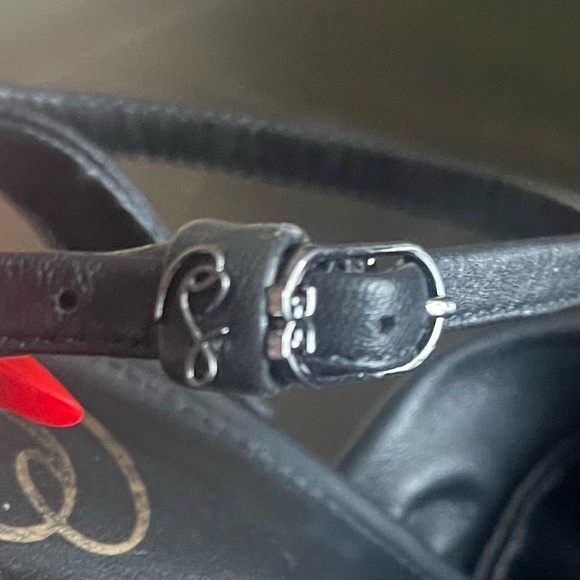 SAM EDELMAN Leather Ankle Strap Sandals - Picture 14 of 15